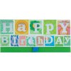 Artebene Geldumschlag Happy Birthday Flower Power 23x11cm