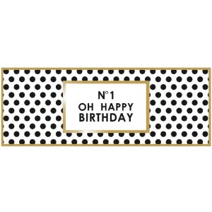 Artebene Karte Präge Oh Happy Birthday 21x8 cm