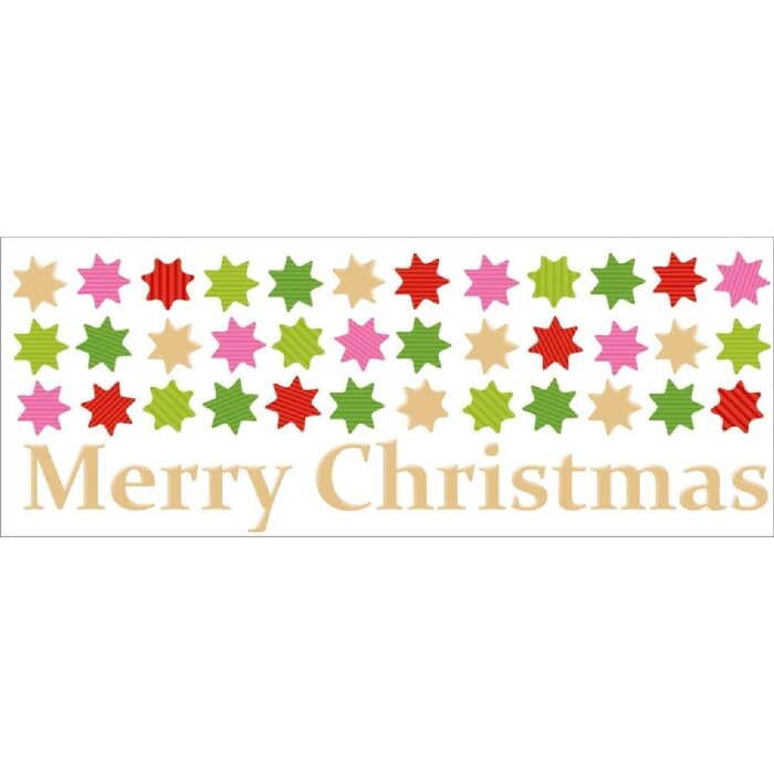 Artebene Karte Präge-Christmas-Sterne 21x8 cm mit Umschlag