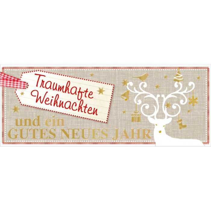 Artebene Karte Präge-Traumhafte Weihnachten weiß