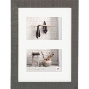 Walther Holz-Galerierahmen Home 2 Fotos 10x15 cm grau