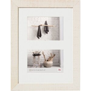 Walther Holz-Galerierahmen HOME cremeweiß 2 Fotos...