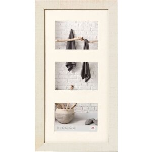 Walther Galerierahmen Home 3 Fotos 13x18 cremeweiß