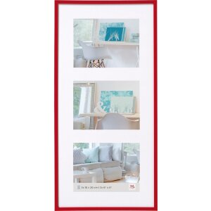 Walther Galerierahmen New Lifestyle 3 Fotos 15x20 cm rot