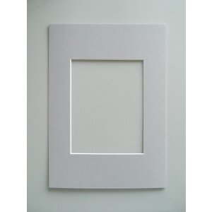 Walther Schräge-Passepartout 30x40 cm für Bild 20x30 cm Grau