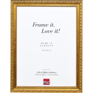 Ramă foto din lemn masiv Profil 37 antikgold 10x10 cm cu...
