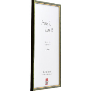 Rama foto Effect Profil 23 verde 25x50 cm cu sticlă de muzeu