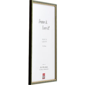 Rama foto din lemn masiv Profil 23 verde 25x50 cm cu acrilic