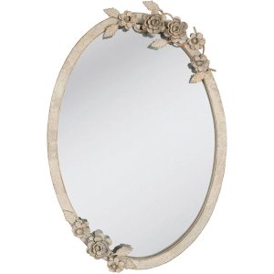 Clayre & Eef Spiegel 35x51 cm Vintage oval mit...