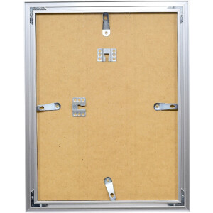 Ramă foto din aluminiu Profil S3 argint, 70x100 cm, cu sticlă de muzeu