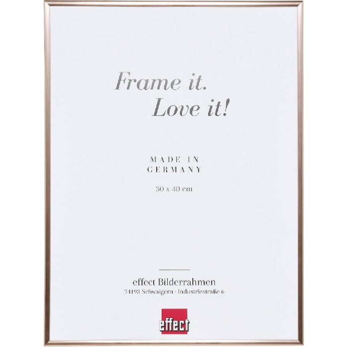 Rama foto Effect Kunststoffrahmen 46x61 cm roz cu sticlă de protecție pentru puzzle