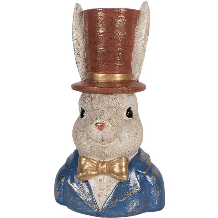 Clayre & Eef 6PR6028 Decorare Bust Iepure Bej 17x13x29 cm