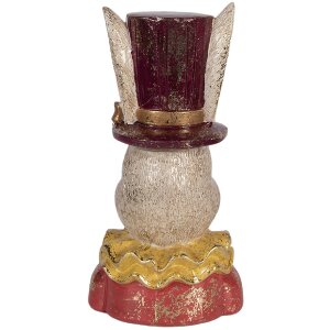 Clayre & Eef 6PR6029 Decorativă bust de iepure bej/roz 16x13x29 cm