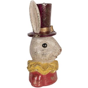 Clayre & Eef 6PR6029 Decorativă bust de iepure bej/roz 16x13x29 cm