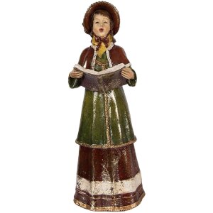 Clayre & Eef 6PR6055 Weihnachtschor 4-teilig Rot/Grün