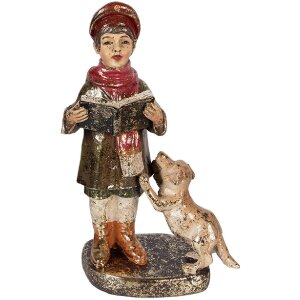 Clayre & Eef 6PR6055 Weihnachtschor 4-teilig Rot/Grün