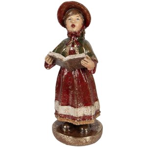 Clayre & Eef 6PR6055 Weihnachtschor 4-teilig Rot/Grün