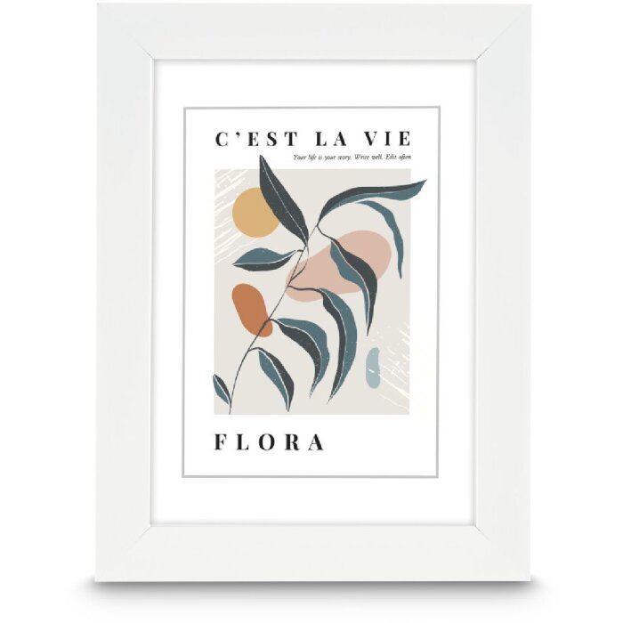 Ramă foto Hama Kunststoffrahmen Flora 10x15–30x40 cm cu sticlă antireflex și suspendare