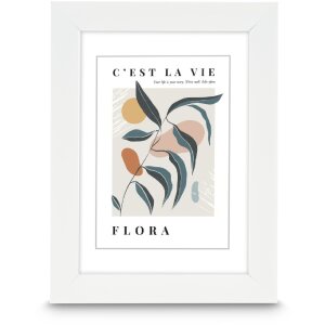 Ramă foto Hama Kunststoffrahmen Flora 10x15–30x40 cm cu sticlă antireflex și suspendare