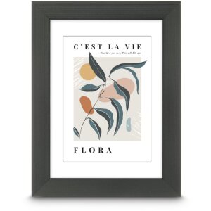 Ramă foto Hama Kunststoffrahmen Flora 10x15–30x40 cm cu sticlă antireflex și suspendare