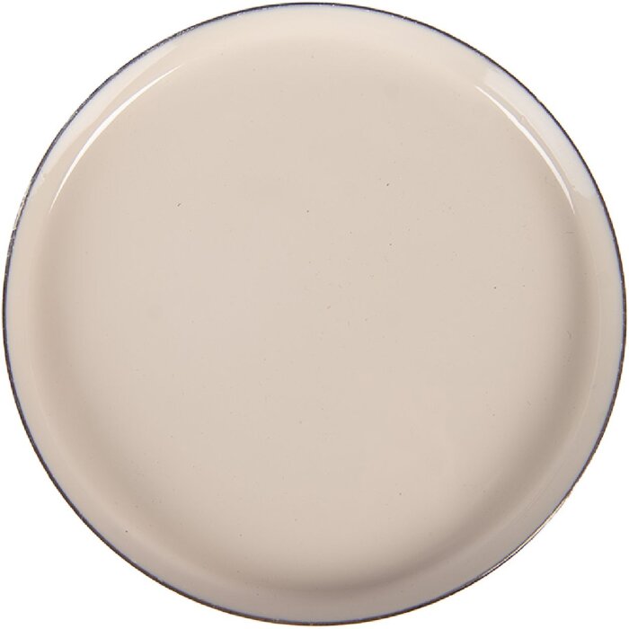 Clayre & Eef 6Y5973 Untersetzer Beige-Gold Ø 11 cm Höhe 1 cm Eisen