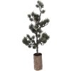 Clayre & Eef 50843 Dekoration Baum mit LED 20x17x60 cm Grün Braun