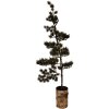 Clayre & Eef 50845 Dekoration Baum mit LED 30x35x100 cm Grün Braun