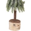 Clayre & Eef 66428 Künstlicher Weihnachtsbaum Ø 13x50 cm grün-weiß