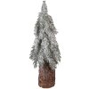 Clayre & Eef 66429 Künstlicher Weihnachtsbaum Grün-Weiß Ø 12x32 cm