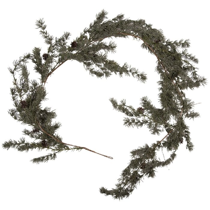 Clayre & Eef 66431 Ghiarlă decorativă cu LED, verde, 20x7x180 cm