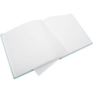 Album foto bebeluș Cozy Nest Aqua 30x31 cm, acoperiș din lână, 58 pagini fără acid