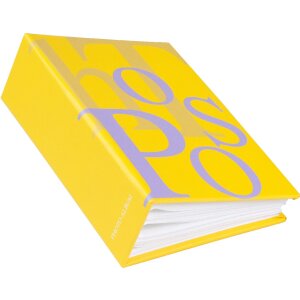 Goldbuch Einsteckalbum PHOTOS 10x15 cm für 100 Fotos Hardcover Typo Design