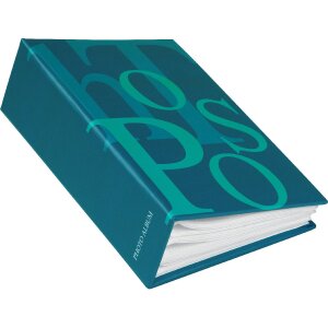 Goldbuch Einsteckalbum PHOTOS 10x15 cm für 100 Fotos Hardcover Typo Design