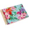 Album spiral Goldbuch Velvet Bloom 23x17 cm, hârtie albă cu relief aurit