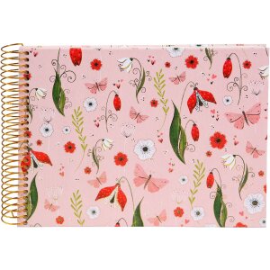 Album spiral Goldbuch Secret Garden roz 23x17 cm