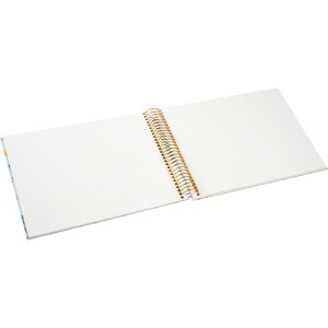 Album spiral Goldbuch Secret Garden Blue 23x17 cm – cu imprimeu în relief aurit