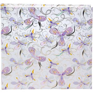Album foto Goldbuch Orchid Mood White 25x25 cm cu pergamin și imprimeu aurit