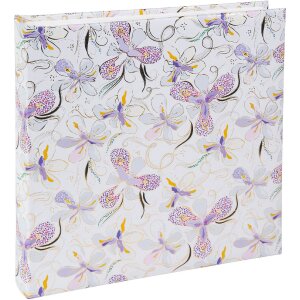 Album foto Goldbuch Orchid Mood White 25x25 cm cu pergamin și imprimeu aurit