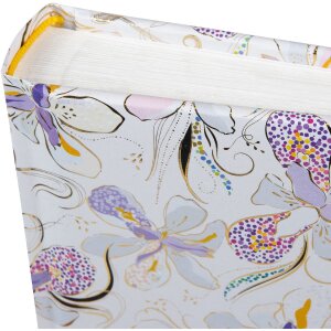 Album foto Goldbuch Orchid Mood White 25x25 cm cu pergamin și imprimeu aurit