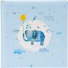 Album foto Goldbuch Blue Elephant 30x31 cm, cu prăjitură aurie și pagini de pergamin