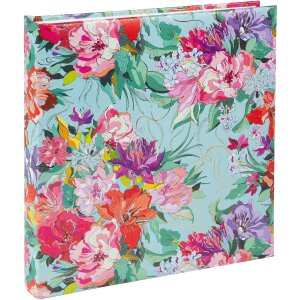 Album foto Goldbuch Velvet Bloom 30x31 cm – floral cu relief aurit