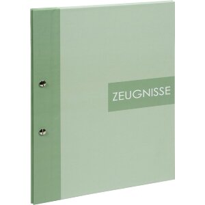 Mapă de documente Goldbuch Zweiklang matcha 24x31 cm cu 12 huse vizibile