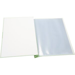 Mapă de documente Goldbuch Zweiklang matcha 24x31 cm cu 12 huse vizibile