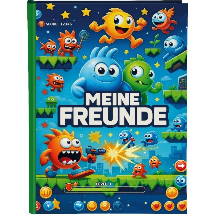 Album de prieteni Goldbuch Level Up! 15x21 cm DIN A5 – 88 pagini cu imprimare artistică