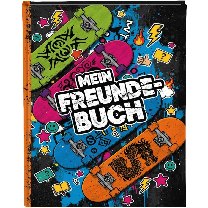 Album de prieteni Goldbuch Skateboards DIN A5, 88 pagini ilustrate