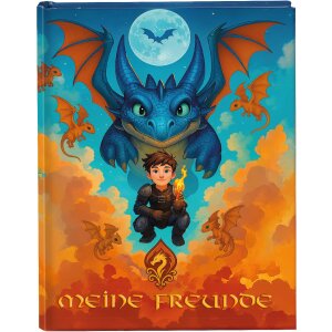 Carte de prieteni Goldbuch Drachenfreund 15x21 cm, DIN A5