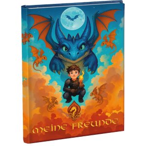 Carte de prieteni Goldbuch Drachenfreund 15x21 cm, DIN A5