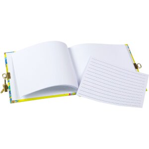 Ziar personal Goldbuch „Ziarele din Viața Sau Lemuri” 16,5x16,5 cm, cu copertă auriu/silvăriu