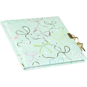 Carnet Goldbuch Ribboné taupe 16x16 cm – hârtie albă, imprimeu auriu, închidere coordonată