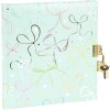 Carnet Goldbuch Ribboné taupe 16x16 cm – hârtie albă, imprimeu auriu, închidere coordonată